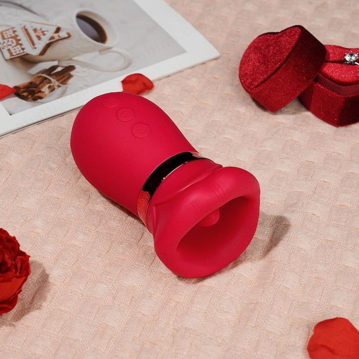 LIPS| Kiss App Control Tongue Licking Multi Stimulations Mouth Vibrator - Sohimi