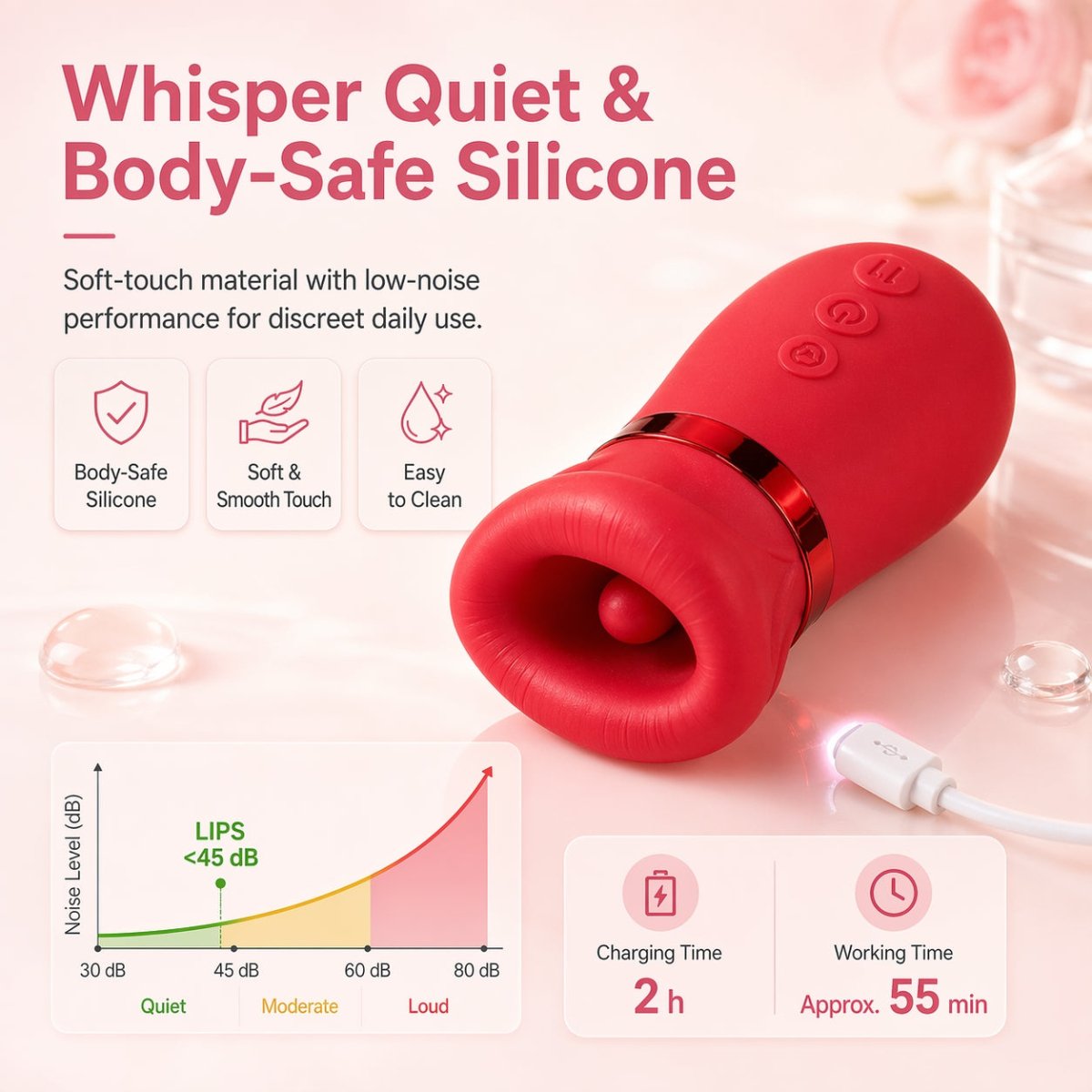 Sohimi LIPS tongue licking vibrator product detail image