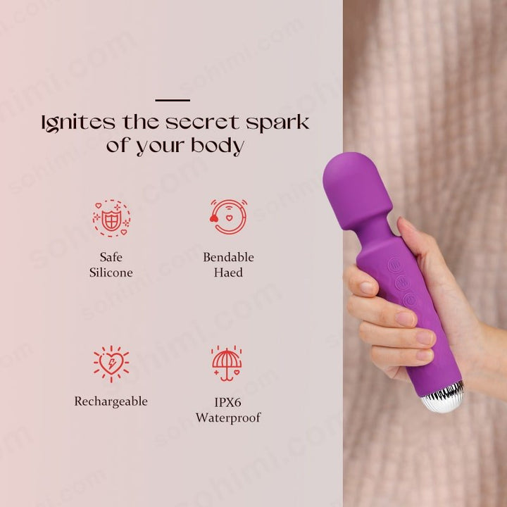 LOLITREE| Multi Stimulation 10 Powerful Vibrating Wand Massager - Sohimi
