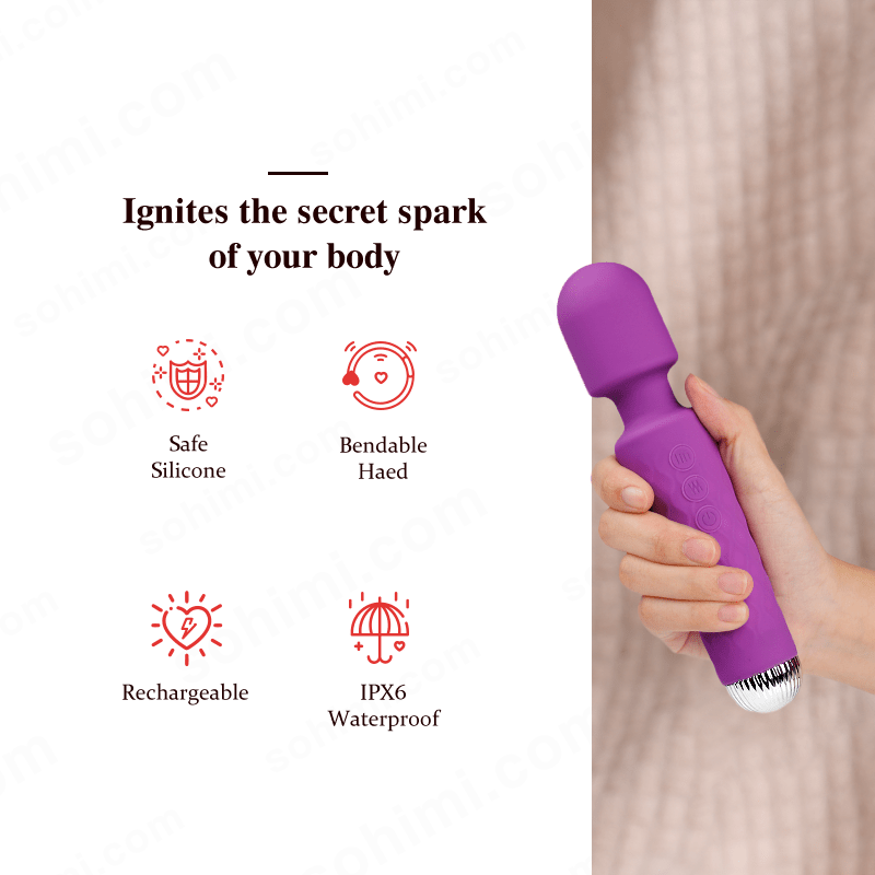 LOLITREE| Multi Stimulation 10 Powerful Vibrating Wand Massager - Sohimi