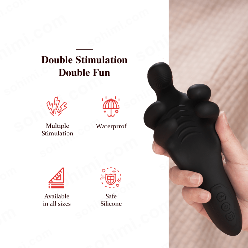 LONGZ| Clamping and Vibrating Male Penis Massager Trainer - Sohimi