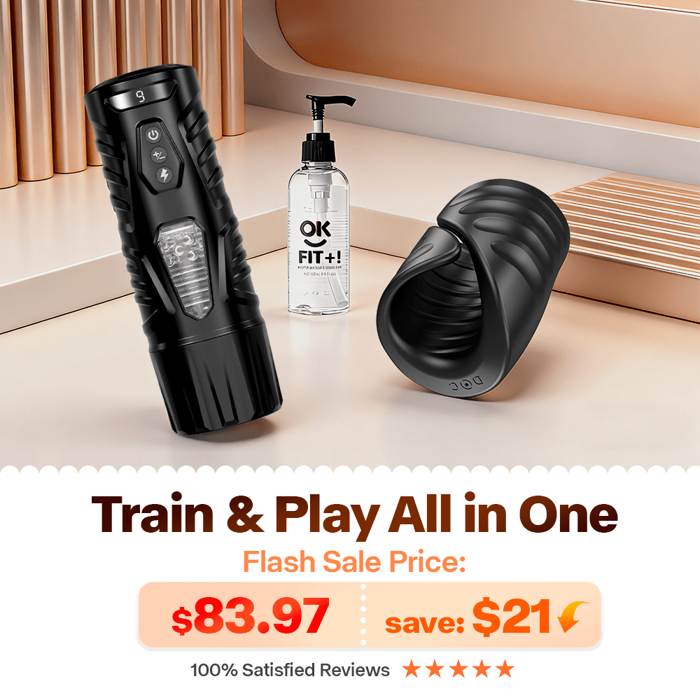 Male Masturbation Cup, Penis Trainer and Silk lube Bundles - Sohimi