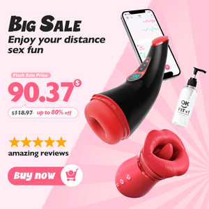 Male Masturbator , Tongue Vibe & Body Lube Bundle - Sohimi