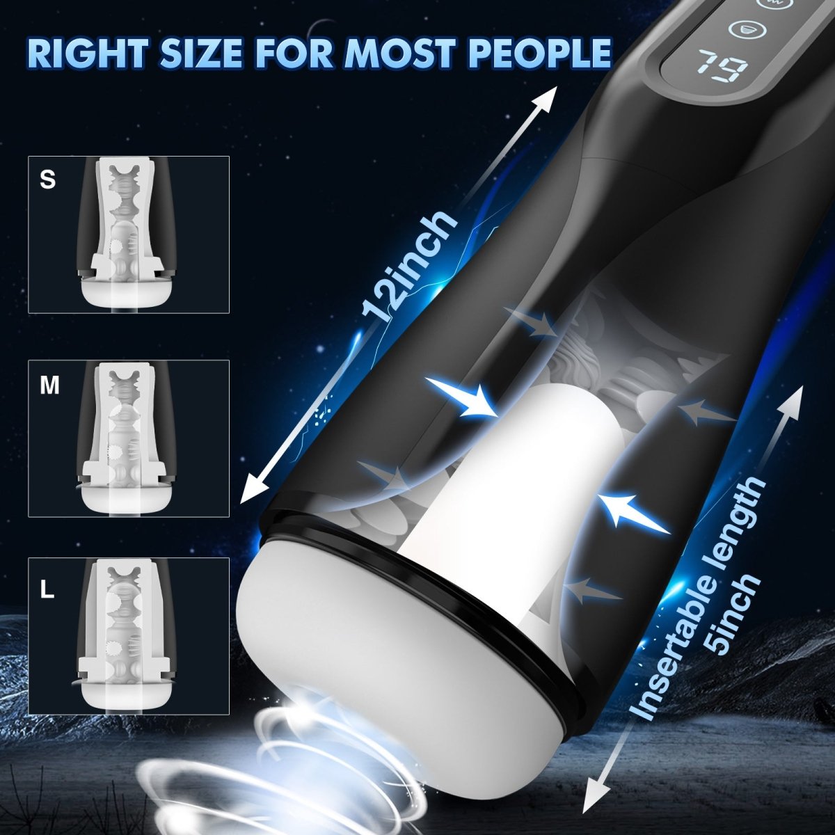 Marshal| 3D Textured Fit Most Size Automatic Masturbator - Sohimi