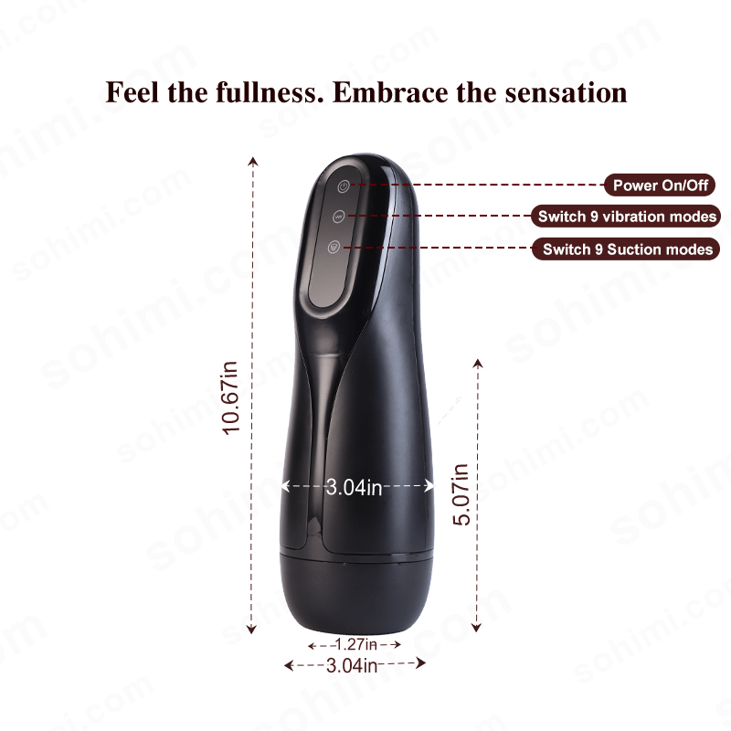 Marshal| 3D Textured Fit Most Size Automatic Masturbator - Sohimi