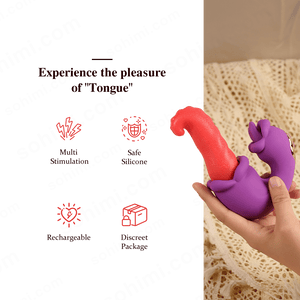 MEDUSHA| All in One Tongue Clitoris and G - Spot Vibrator Stimulator Toy - Sohimi