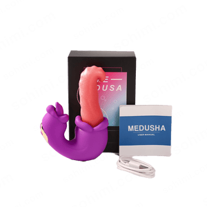 MEDUSHA| All in One Tongue Clitoris and G - Spot Vibrator Stimulator Toy - Sohimi