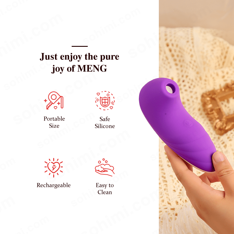 MENG| Powerful Air Suction and Vibration Female Sex Toy - Sohimi