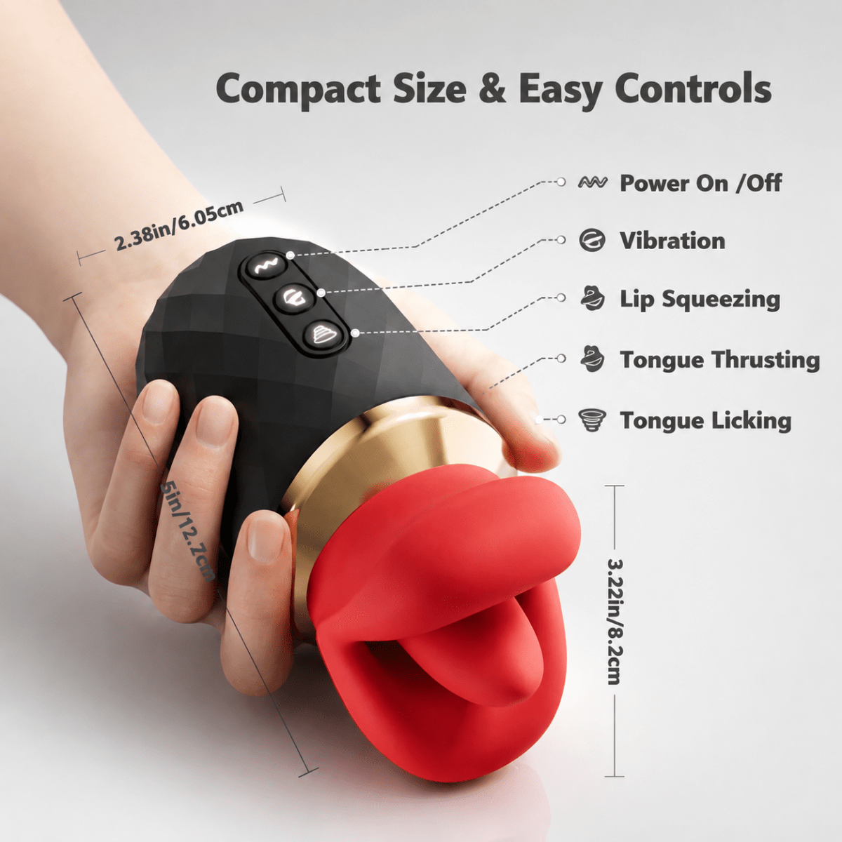MeraKiss App-Control Tongue Licking Mouth Vibrator - Sohimi
