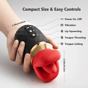 MeraKiss App-Control Tongue Licking Mouth Vibrator - Sohimi
