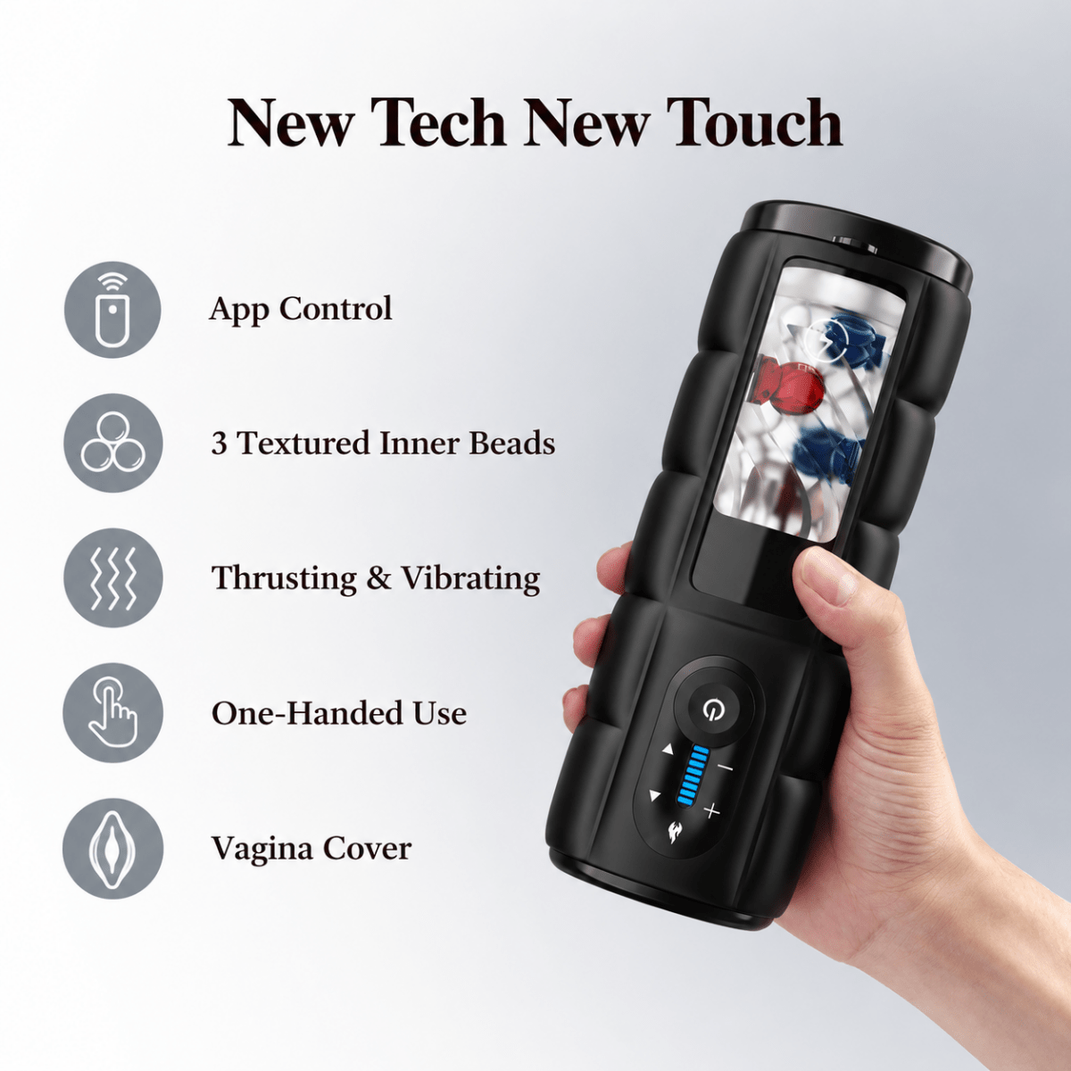 MesoGrav Heated App Control Male Masturbator | Sohimi