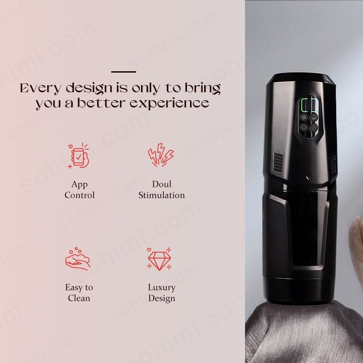 Mighty| Auto Thrusting and Rotating Vibration Male Masturbation Cup - Sohimi