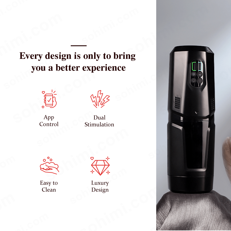 Mighty| Auto Thrusting and Rotating Vibration Male Masturbation Cup - Sohimi