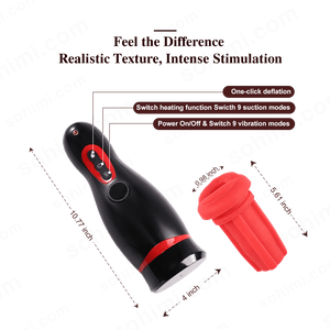 MoonHorn| App Control Suction and Vibrating Male Masturbator with Phone Holder - Sohimi