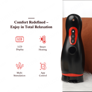 MoonHorn| App Control Suction and Vibrating Male Masturbator with Phone Holder - Sohimi