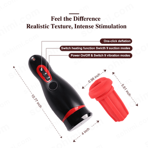 MoonHorn| App Control Suction and Vibrating Male Masturbator with Phone Holder - Sohimi