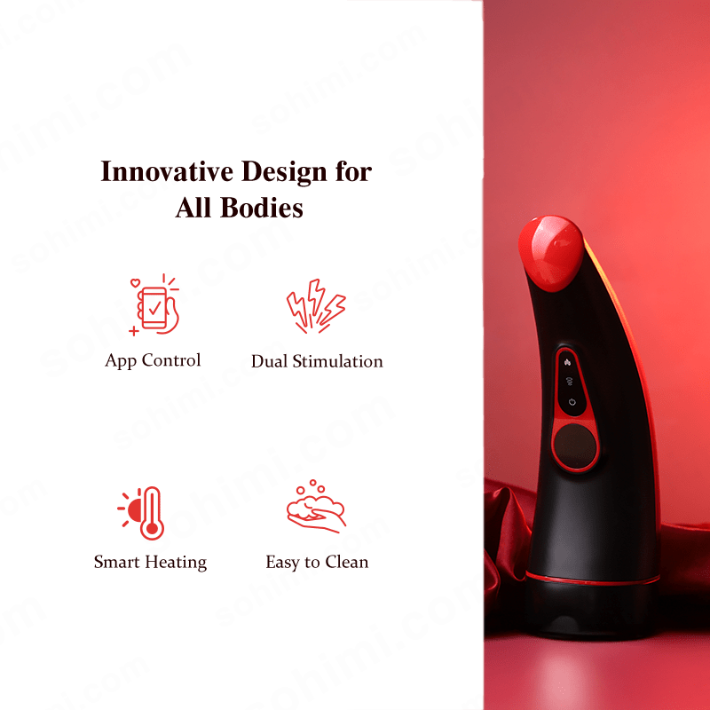 MoonHorn Heated Suction Male Masturbator | Sohimi MoonHorn Heated Suction Male Masturbator | Sohimi