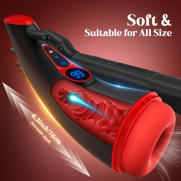 MoonHorn| Powerful Sucking & Vibrating Heating Male Masturbator - Sohimi