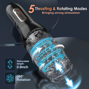 Morningbuds| Thrusting & Rotating Male Masturbator with 10 Vibration Modes - Sohimi