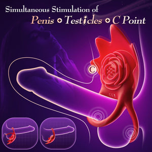 Multi Functional Double Penis Cock Rings with App Control - Sohimi