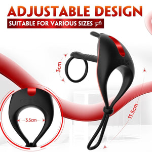 Multifunctional 7 Vibration Adjustable Design Cock Ring - Sohimi