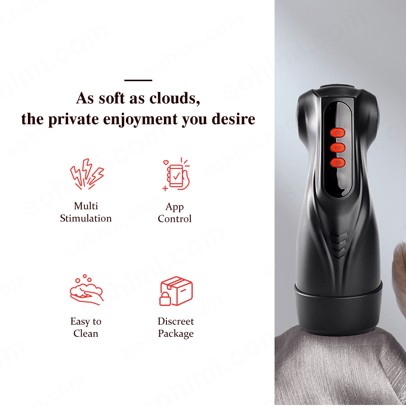 MYNA| 3 in 1 App Control Sucking and Vibration Male Pocket Pussy - Sohimi
