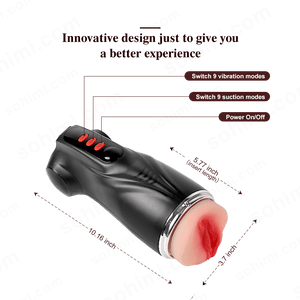 MYNA| 3 in 1 App Control Sucking and Vibration Male Pocket Pussy - Sohimi