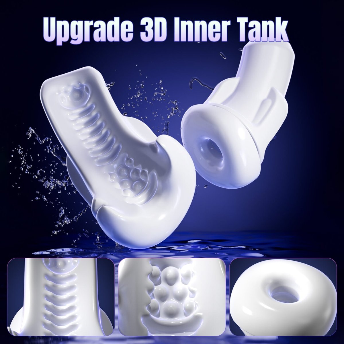 New 3 in 1 Thrusting and Suction Vibration Male Masturbation Cup Toy - Sohimi
