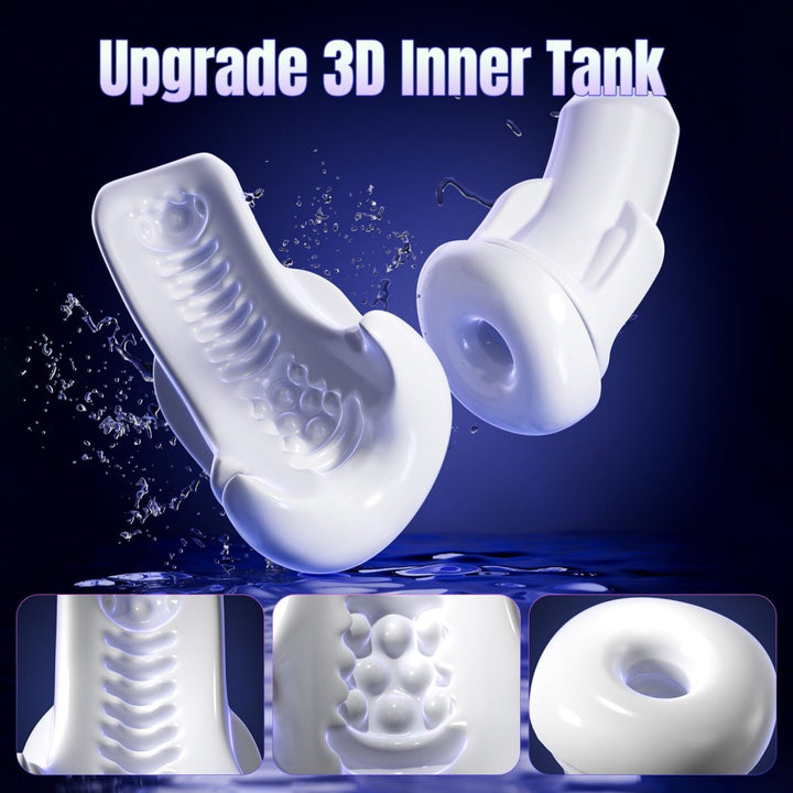 New 3 in 1 Thrusting and Suction Vibration Male Masturbation Cup Toy - Sohimi