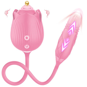 New Upgraded 3 in 1 Rose Sex Stimulator for woman with 10 Tapping Modes - Sohimi