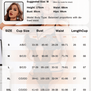 One Piece Lace Bodysuit V - Neck Lingerie Set - Sohimi