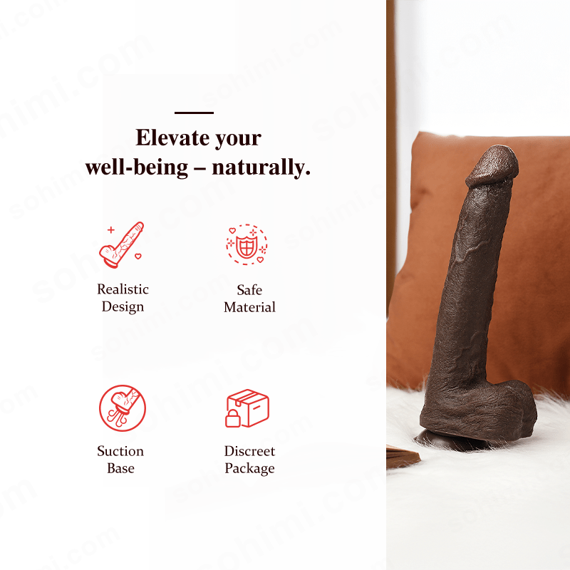 PAN| 10.3inch Realistic Fantasy Dildo with Suction Base - Sohimi