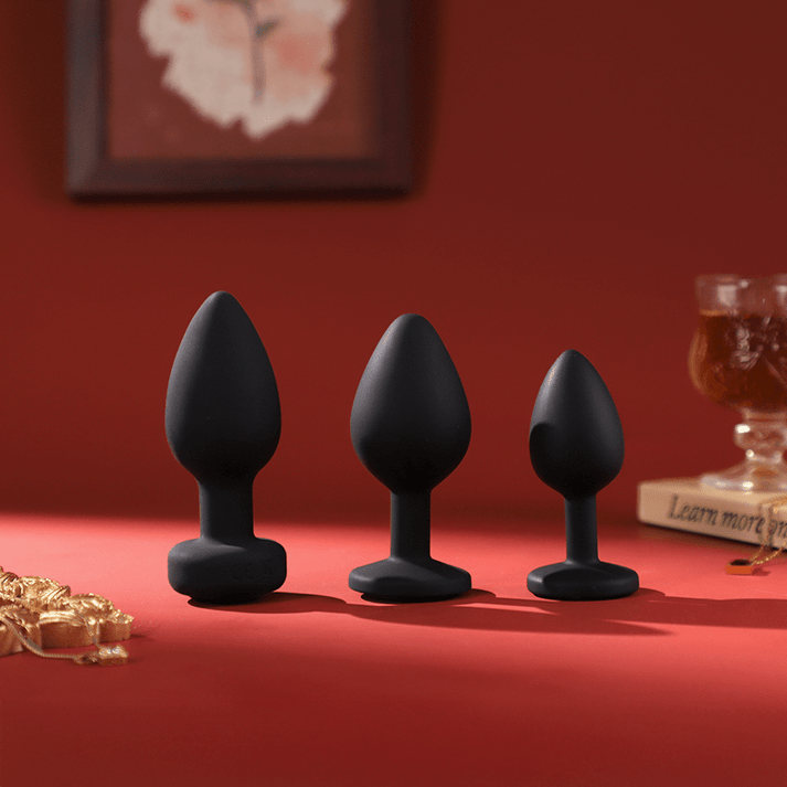 3-in-1 vibrating anal plug anal training set