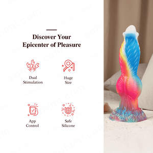 PhoenixGP| 10.2 inch Fantastic 3 in 1 Realistic Huge dildo Vibrator Sex Toy - App Control - Sohimi