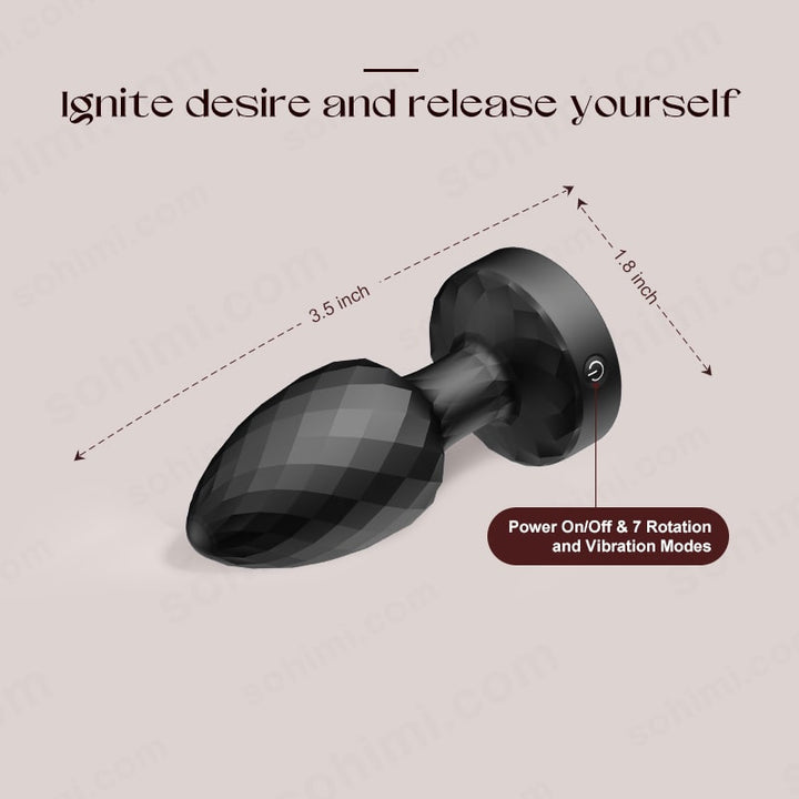 PIET| Vibration and Rotation Butt Plug Sex Toy - Sohimi