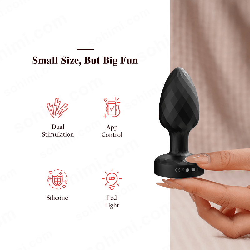 PIET| Vibration and Rotation Butt Plug Sex Toy - Sohimi