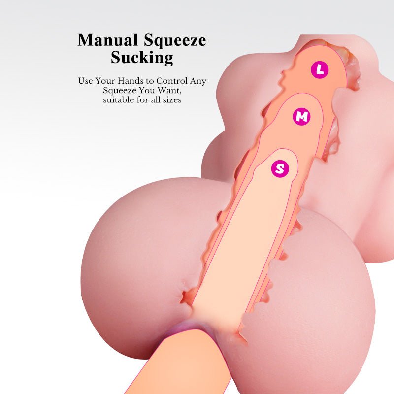 Cross-section illustration of the 3D textured internal channel inside the mini torso