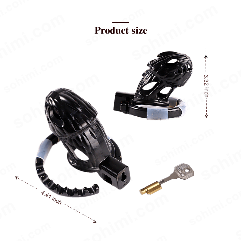 PTERO| Adjustable Hollow Out Male Chastity Cage SM - Sohimi