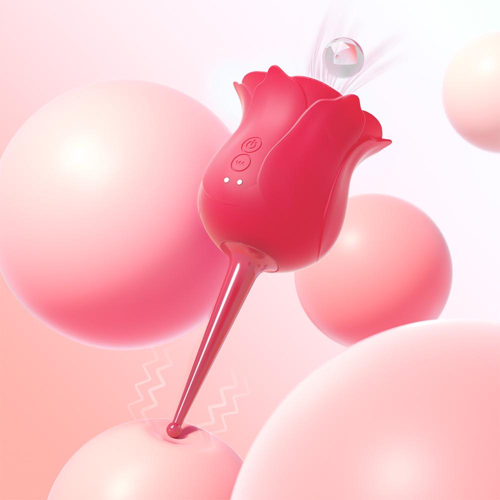 Quiet Strong Sucking High - quality Material Rose Vibrator - Sohimi