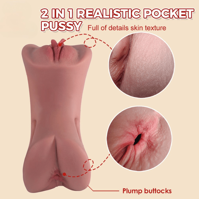 Realistic 3D Textured Vaginal Pocket Pussy - Sohimi