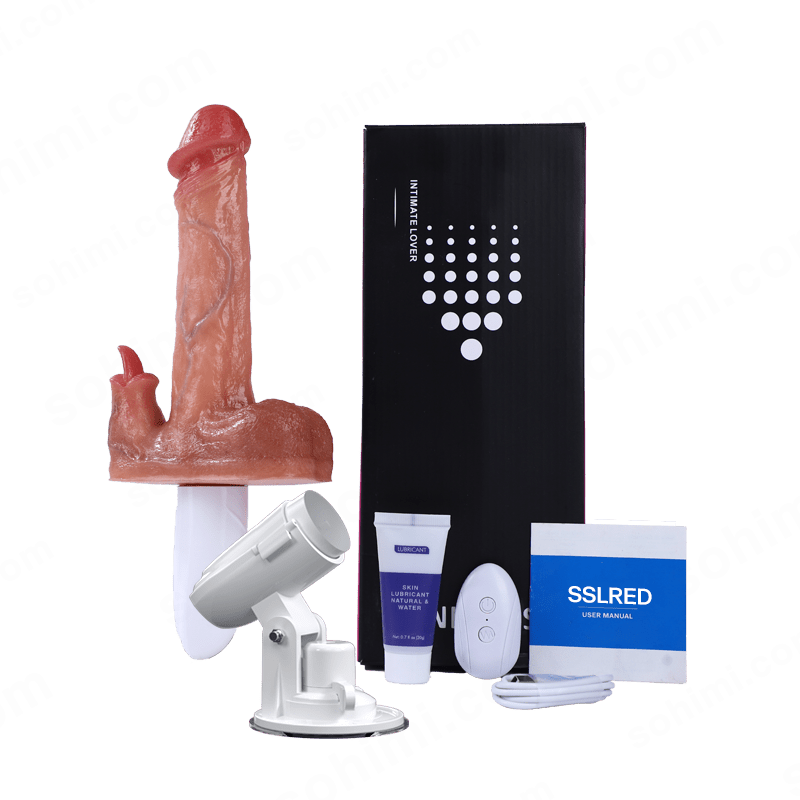 Realistic Thrusting and Vibraing and Licking Sex Dildo with Smart Heating - Sohimi