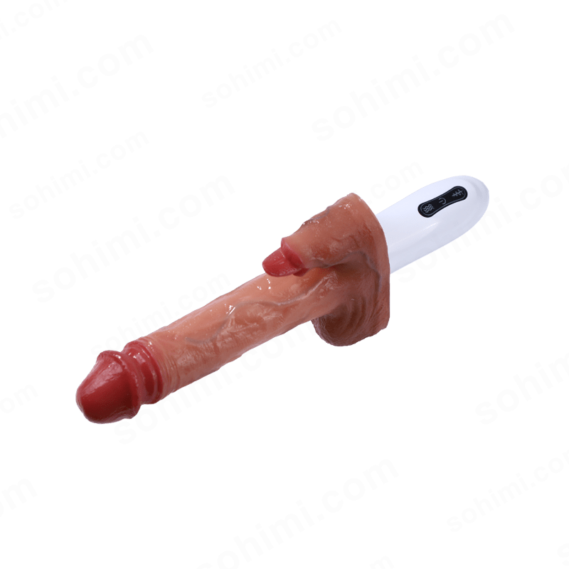 Realistic Thrusting and Vibraing and Licking Sex Dildo with Smart Heating - Sohimi