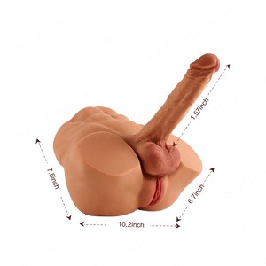 Realistic Torso Male Sex Doll Masturbator with Dildo - Sohimi