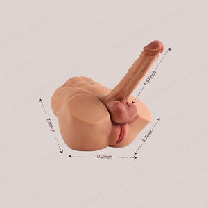 Realistic Torso Male Sex Doll Masturbator with Dildo - Sohimi