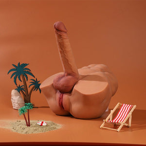 Realistic Torso Male Sex Doll Masturbator with Dildo - Sohimi