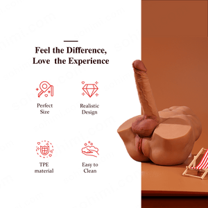 Realistic Torso Male Sex Doll Masturbator with Dildo - Sohimi
