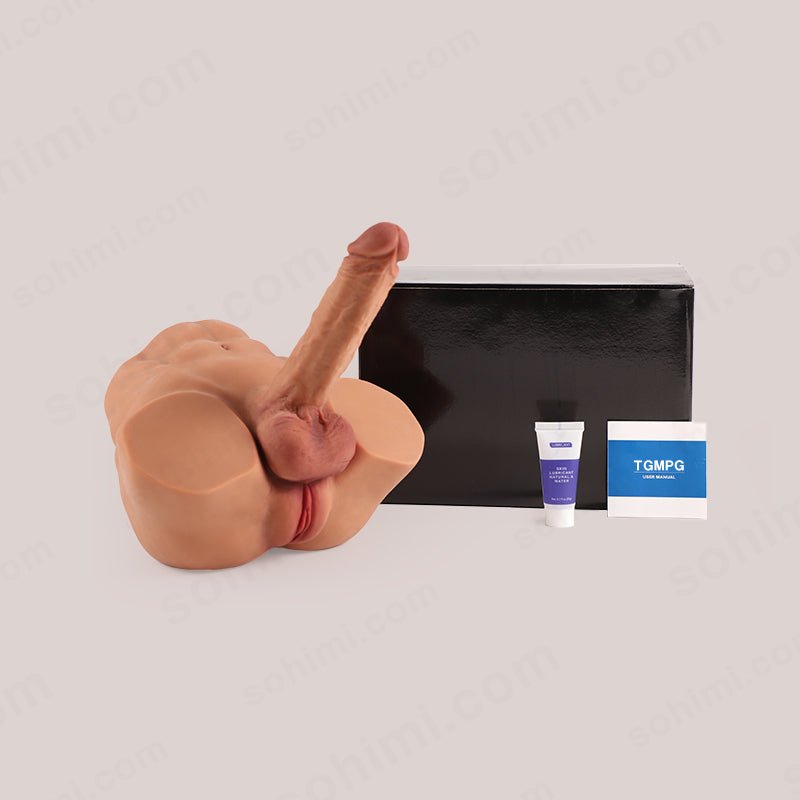 Realistic Torso Male Sex Doll Masturbator with Dildo - Sohimi