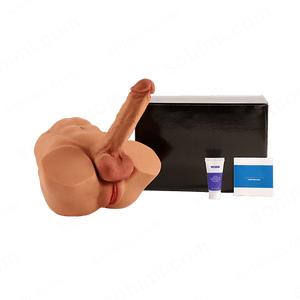 Realistic Torso Male Sex Doll Masturbator with Dildo - Sohimi