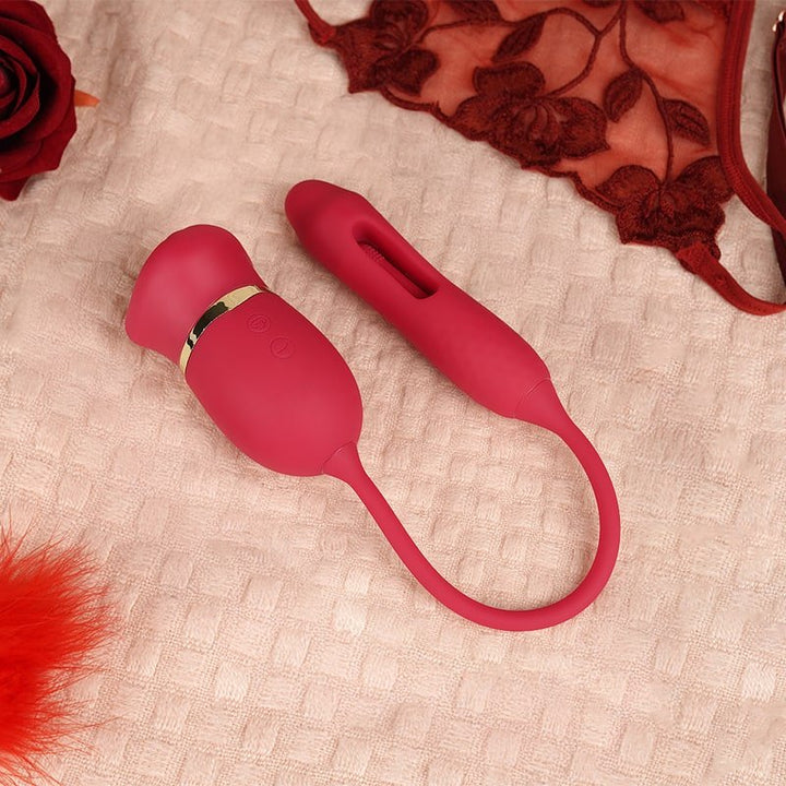 REDLIPS| 4 in 1 Licking Sucking Flapping and Vibrating G - Spot Clit Stimulator - Sohimi
