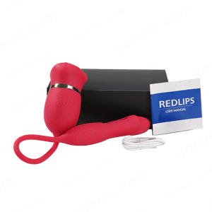 REDLIPS| 4 in 1 Licking Sucking Flapping and Vibrating G - Spot Clit Stimulator - Sohimi